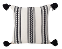 Zapotec Cushion Black and Natural 50 cm X 50 cm