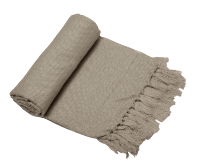Manta Decorativa Beige 2,00 m x 1.70 m