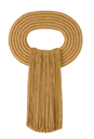 Panel Macramé Saturno Mostaza