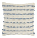 Cloudy Cushion L Blue and Natural 50 cm X 50 cm