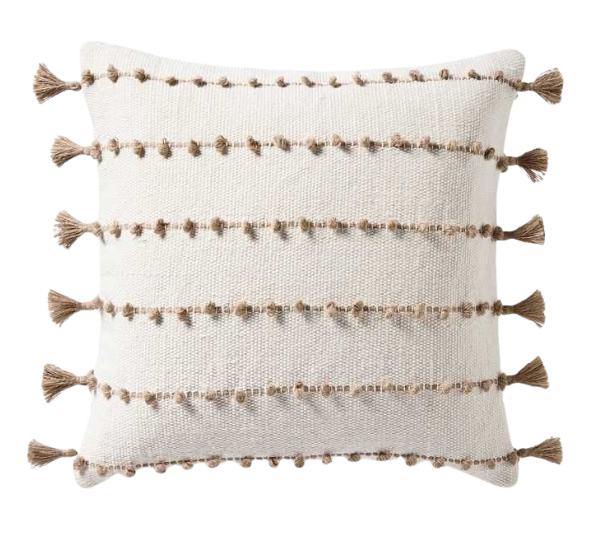 Cojín Pampa Beige y Natural  50 cm X 50 cm