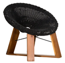 Sandy Wood Lounge Chair