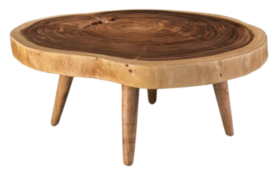 Aluxe Coffee Table Parota 60 Cm