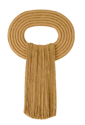 Panel Macramé Saturno Mostaza
